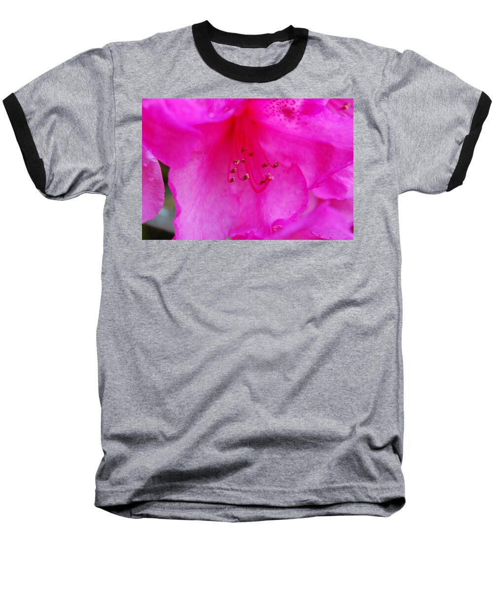 Macro Baseball T-Shirt featuring the photograph Pink Passion #1 by Michael Merry