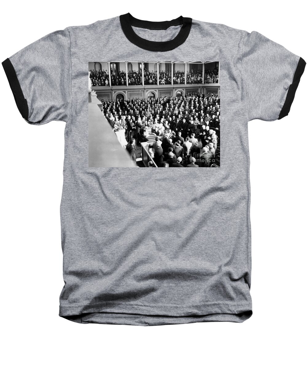 1941 Baseball T-Shirt featuring the photograph Franklin Delano Roosevelt #19 by Granger