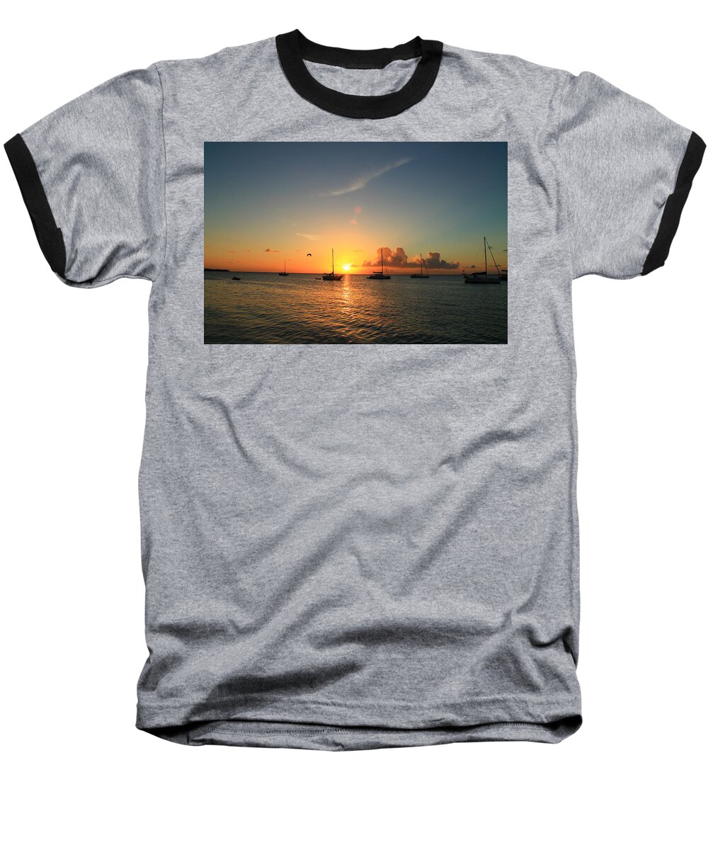 Sunset Baseball T-Shirt featuring the photograph Sunset #19 by Catie Canetti