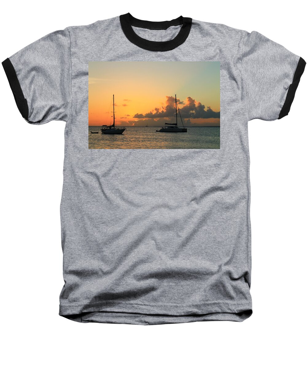Sunset Baseball T-Shirt featuring the photograph Sunset #29 by Catie Canetti