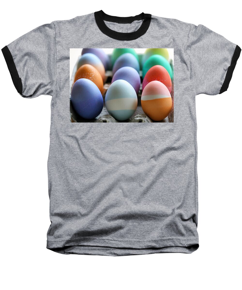 Egg Baseball T-Shirt featuring the photograph A Cheery Dozen by Angela Rath