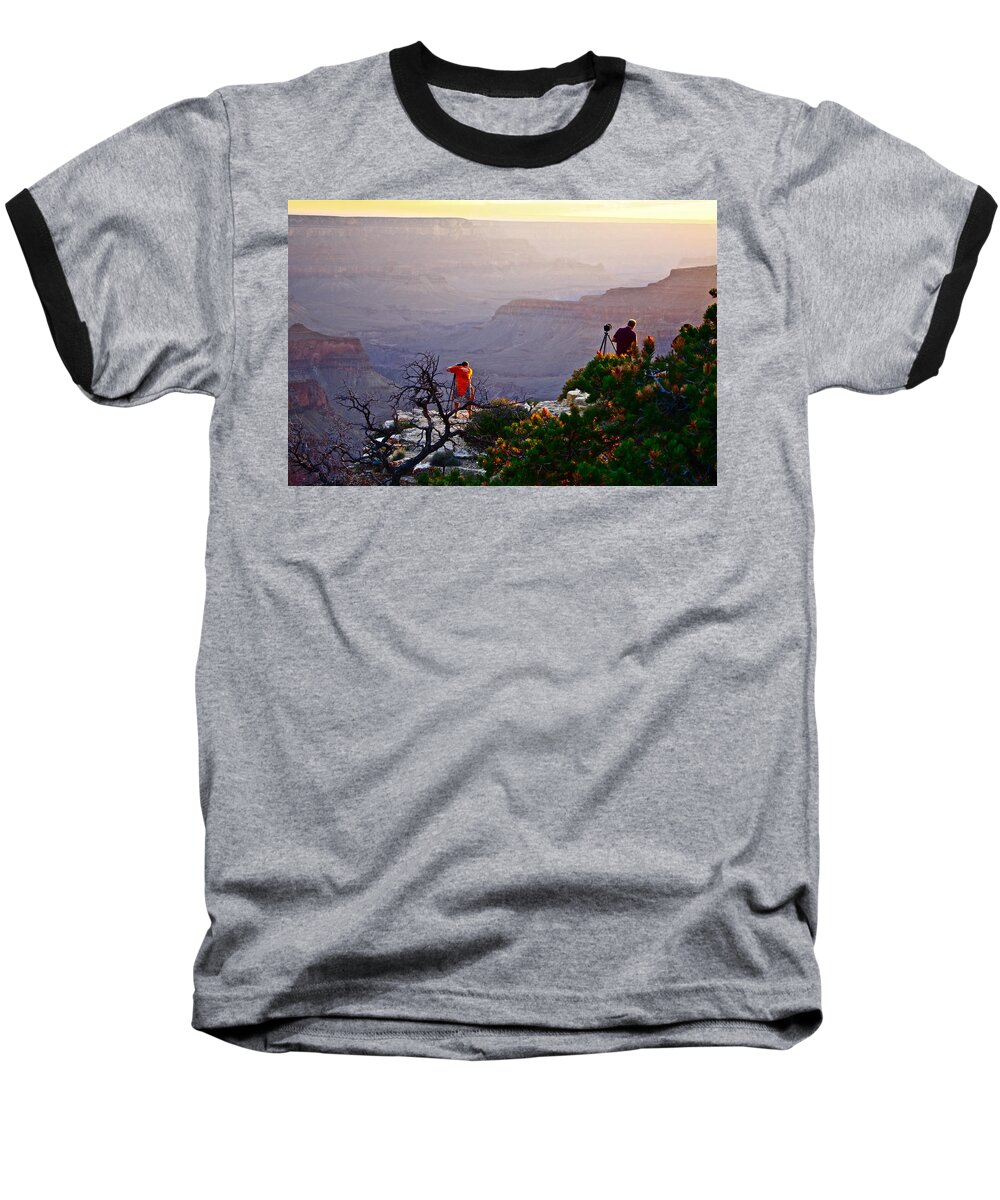 Grand Canyon Baseball T-Shirt featuring the photograph A Grand Meeting Place by Diana Hatcher