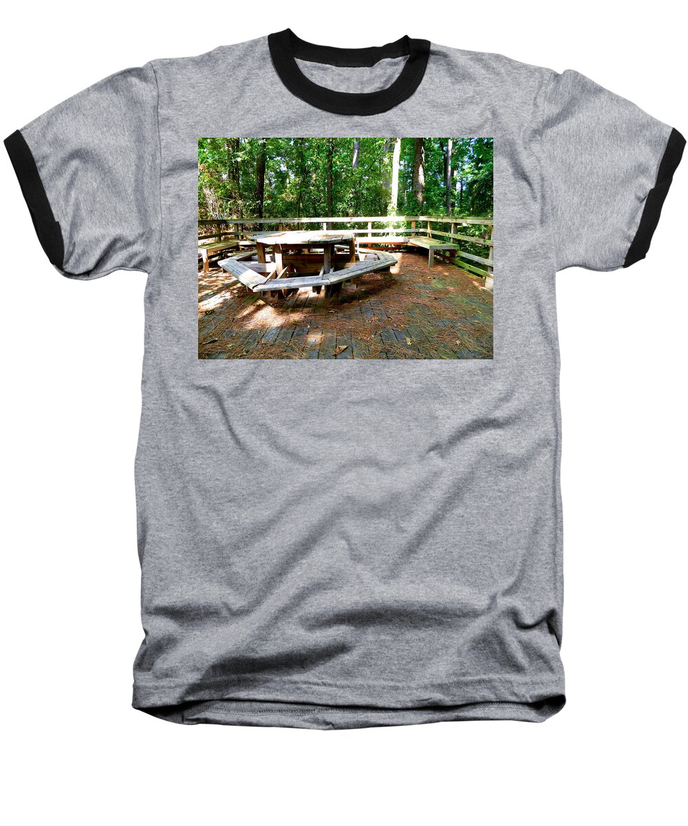 Place Baseball T-Shirt featuring the photograph A Place For Gathering by Ester McGuire