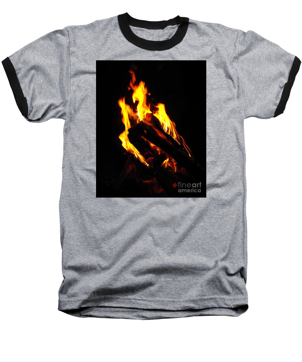 Phoenix Baseball T-Shirt featuring the photograph Abstract Phoenix fire by Rebecca Margraf