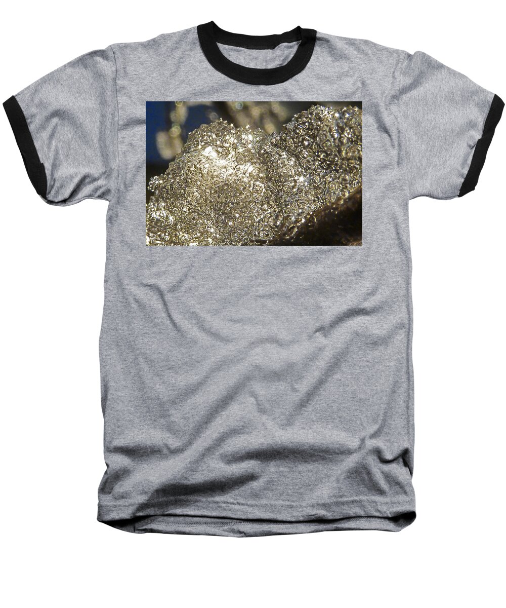 Cold Baseball T-Shirt featuring the photograph All That Glitters Is Definitely Cold by Steve Taylor