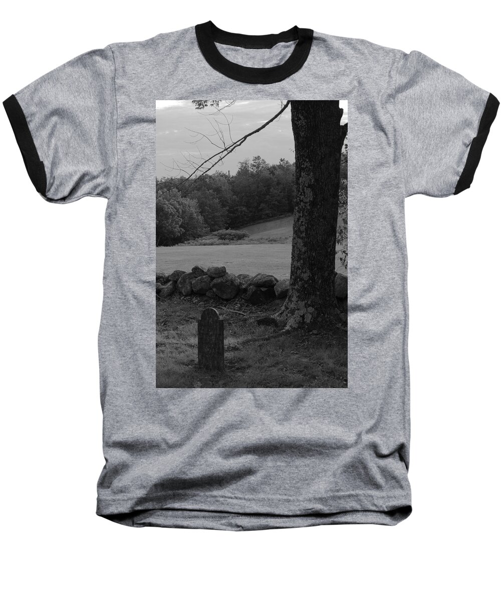 Graves Baseball T-Shirt featuring the photograph Alone by Jeff Heimlich