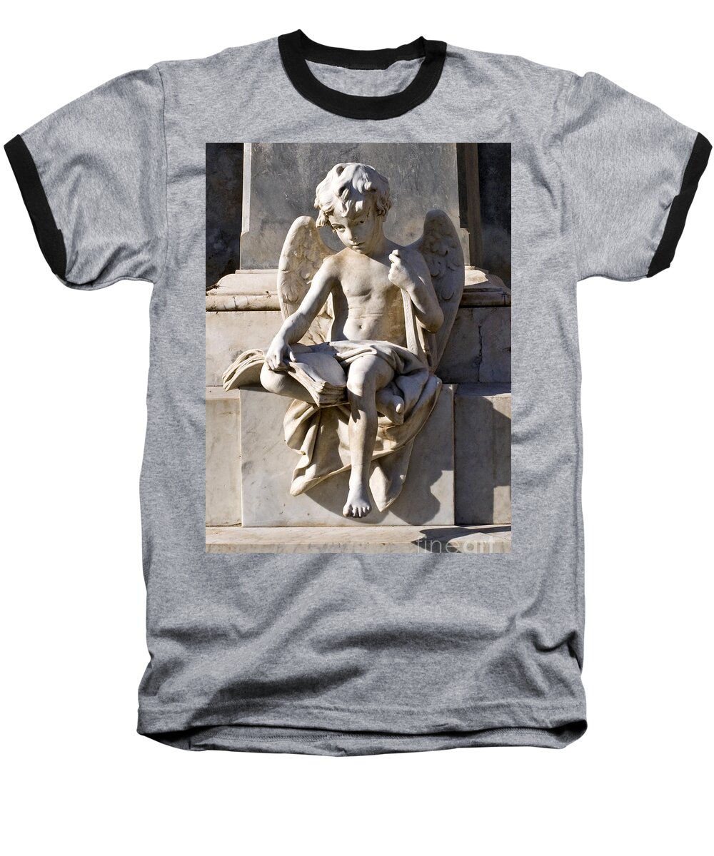 Angel Of Baroque Baseball T-Shirt featuring the photograph ANGEL of BAROQUE by Silva Wischeropp