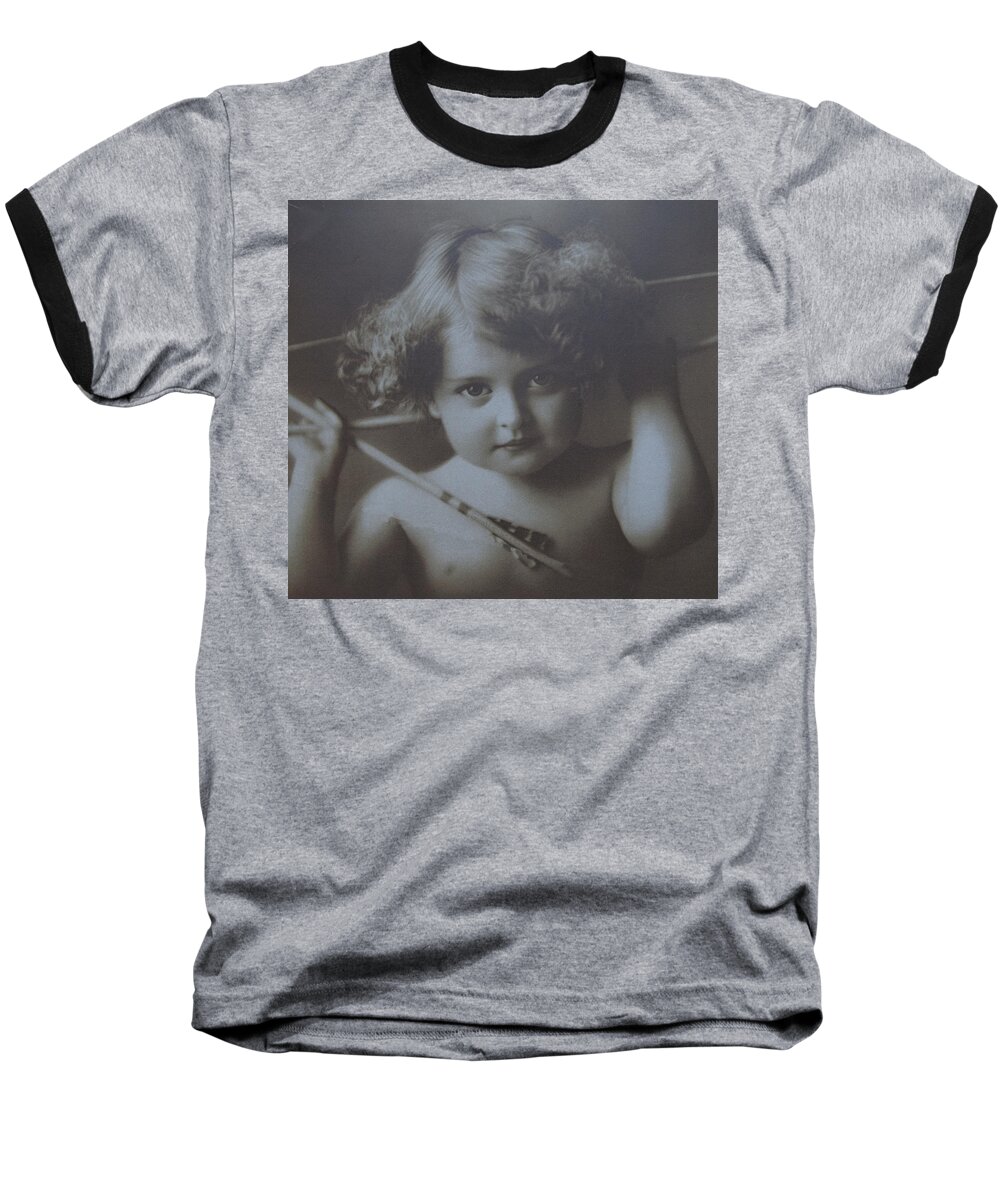 Sweet Baseball T-Shirt featuring the photograph Antique Cupid by Tom Wurl