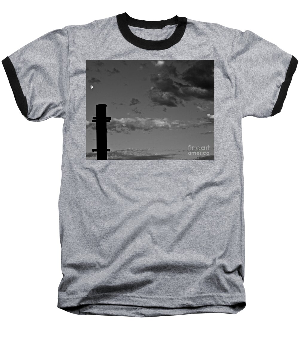 Babel Baseball T-Shirt featuring the photograph ...Babel...to the Moon by Donato Iannuzzi