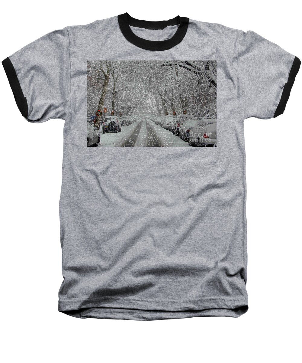 Snow Baseball T-Shirt featuring the photograph Berkeley Place by Mark Gilman
