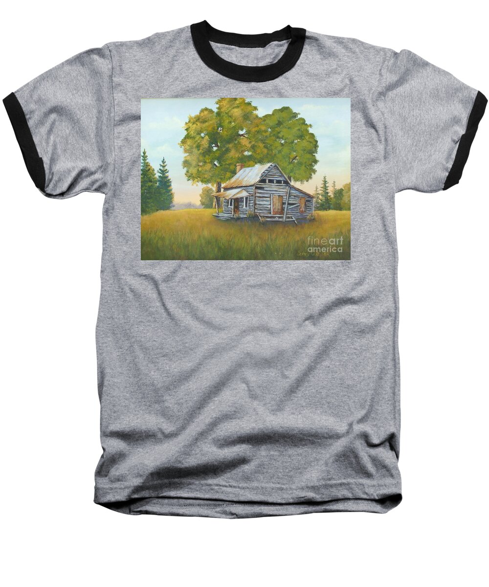 House Baseball T-Shirt featuring the painting Beyond Repair by Jerry Walker