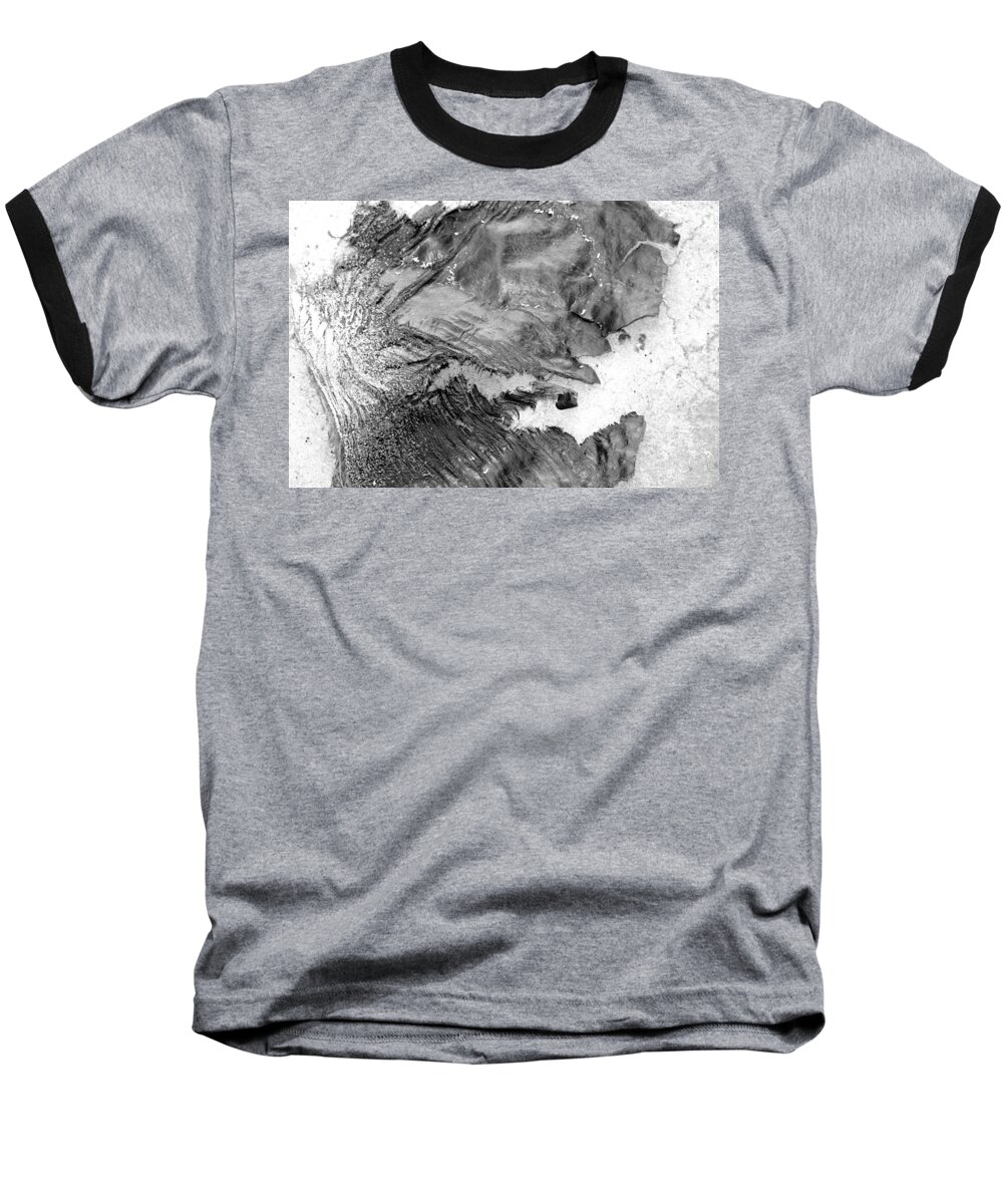 Black And White Photography Baseball T-Shirt featuring the photograph Breakaway by Leigh Meredith