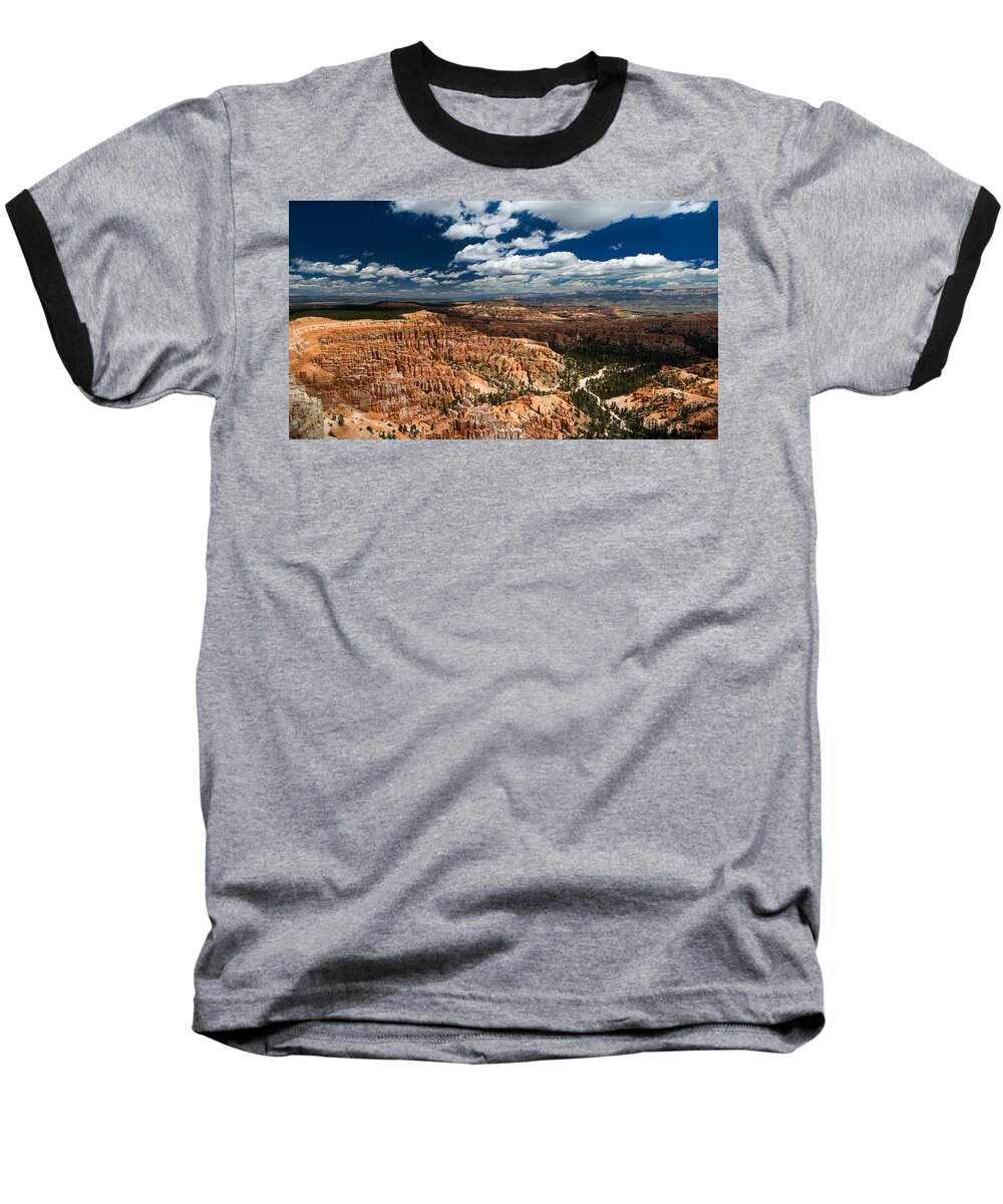 Bryce Baseball T-Shirt featuring the photograph Bryce Canyon Ampitheater by Larry Carr