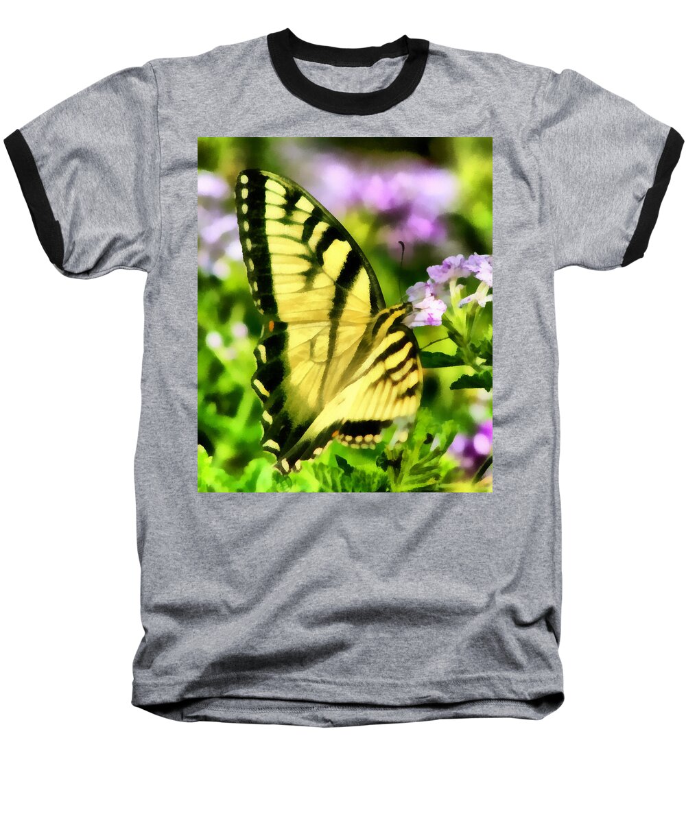 Butterfly Baseball T-Shirt featuring the painting Butterfly by Lynne Jenkins
