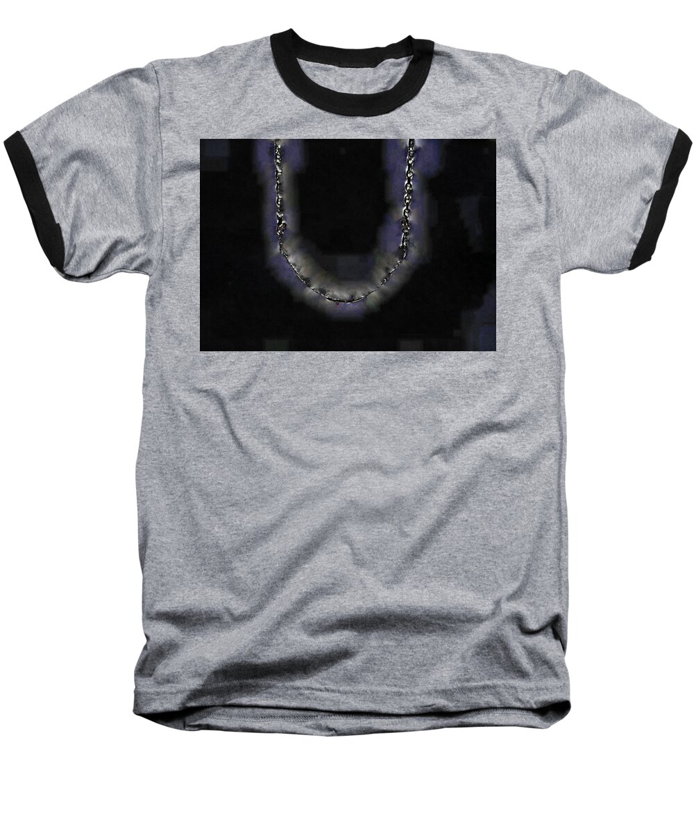 Aura Baseball T-Shirt featuring the digital art Cleopatra's Necklace by Steve Taylor
