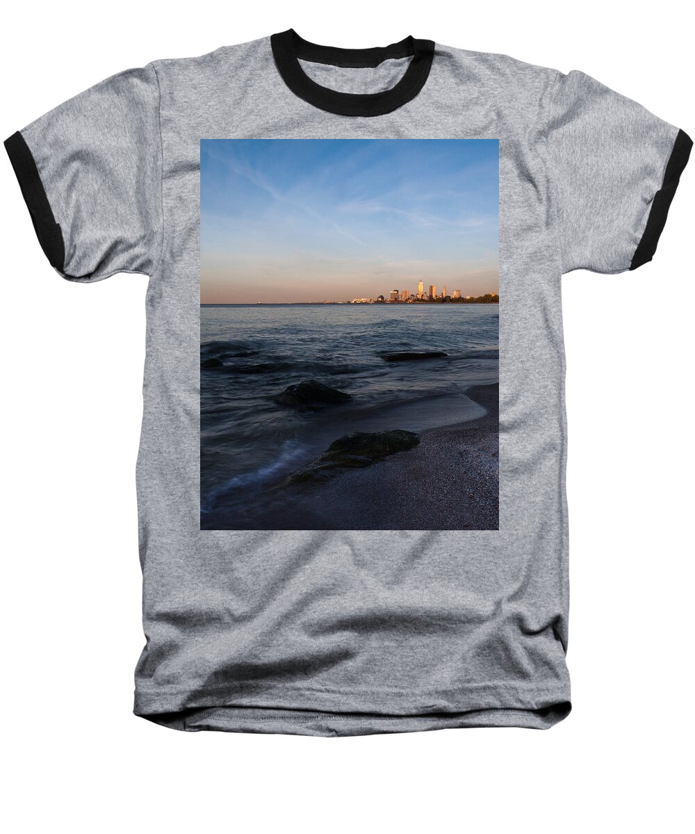 Cleveland Baseball T-Shirt featuring the photograph Cleveland From The Shadows by Dale Kincaid