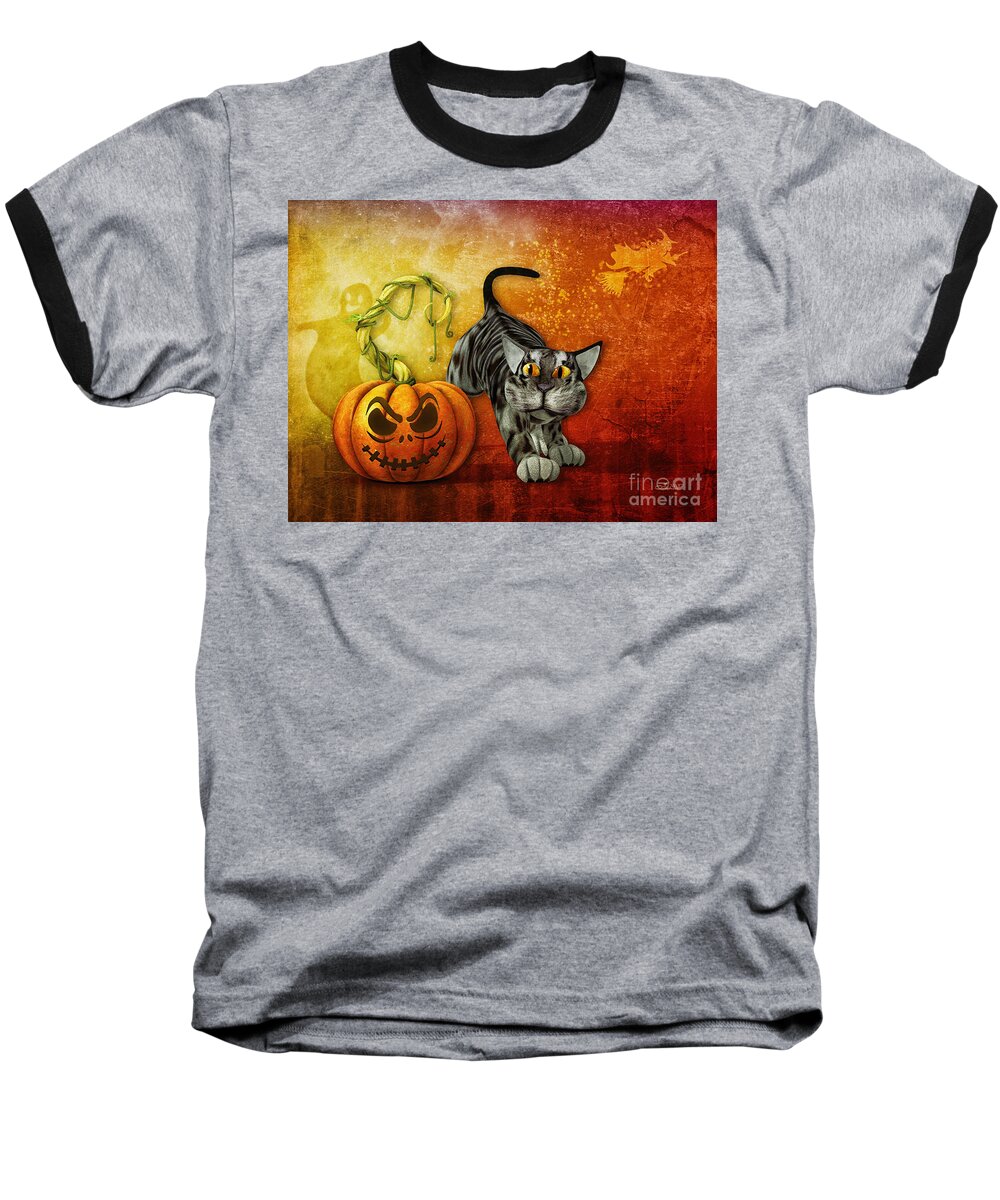 3d Baseball T-Shirt featuring the digital art Come and Scare by Jutta Maria Pusl