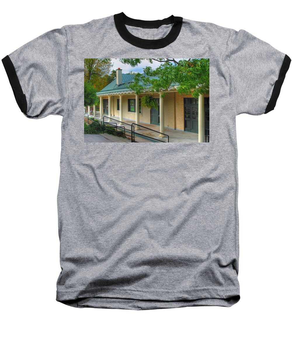 Baseball T-Shirt featuring the photograph Delaware Park Casino by Michael Frank Jr