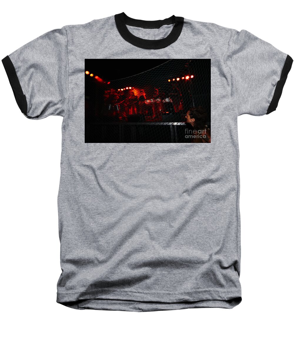 Fuego Baseball T-Shirt featuring the photograph Demon band by Agusti Pardo Rossello