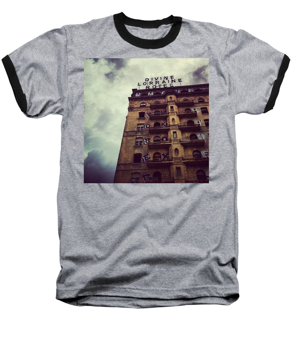 Phillygram Baseball T-Shirt featuring the photograph Divine by Katie Cupcakes