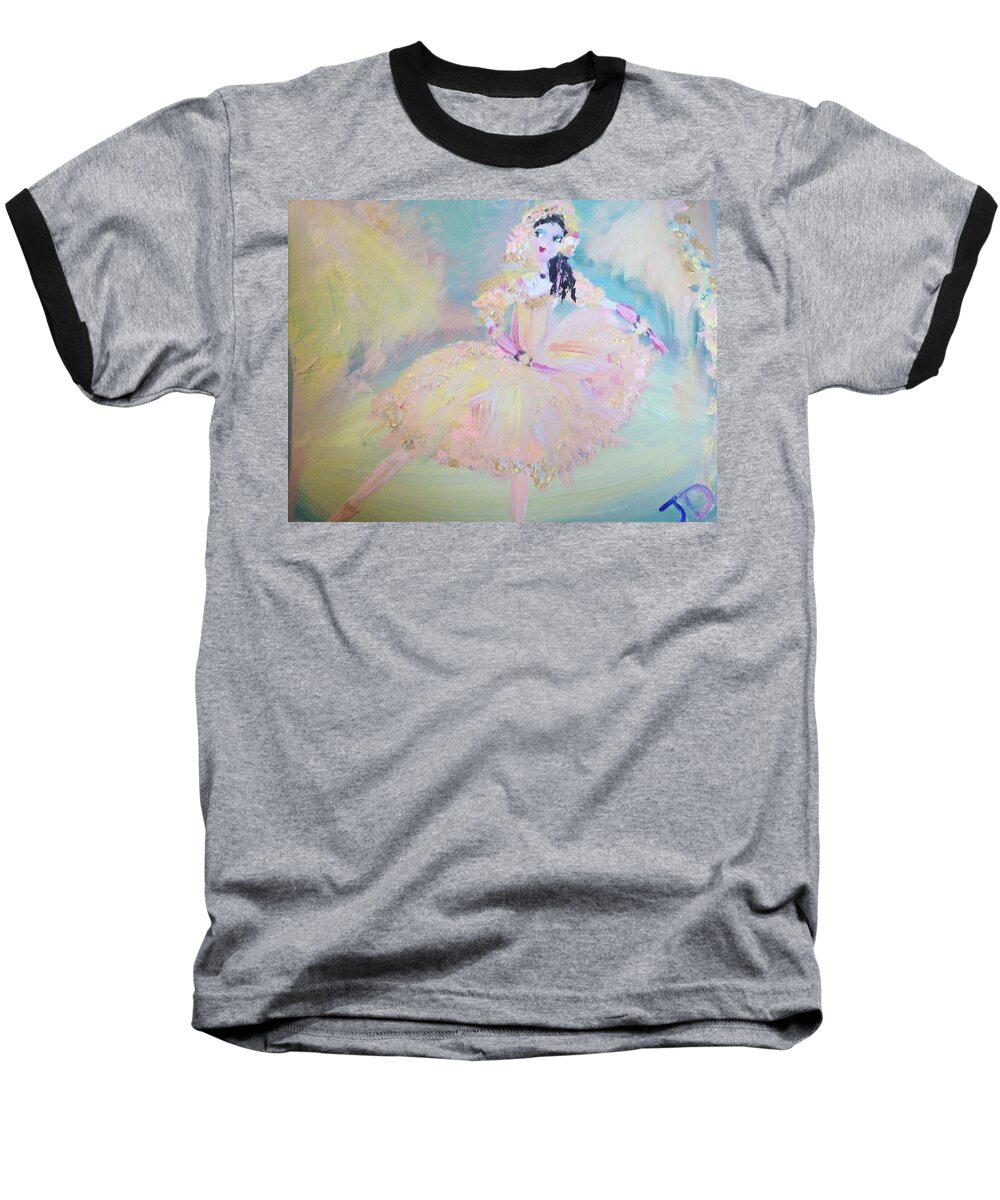 Dance Baseball T-Shirt featuring the painting Dorothy Dancer by Judith Desrosiers