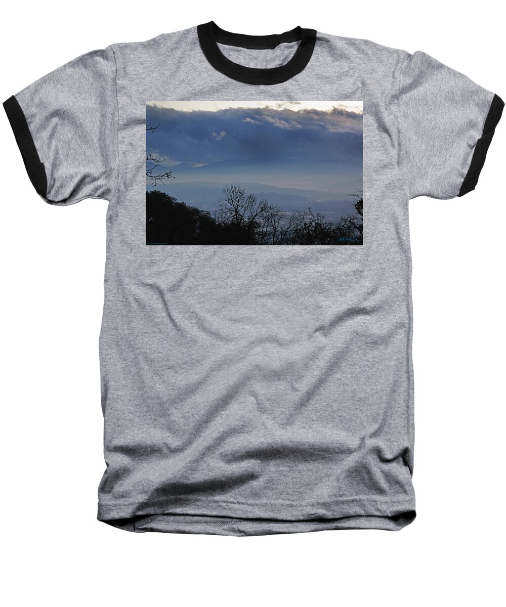 Grants Pass Baseball T-Shirt featuring the photograph Evening at Grants Pass by Mick Anderson