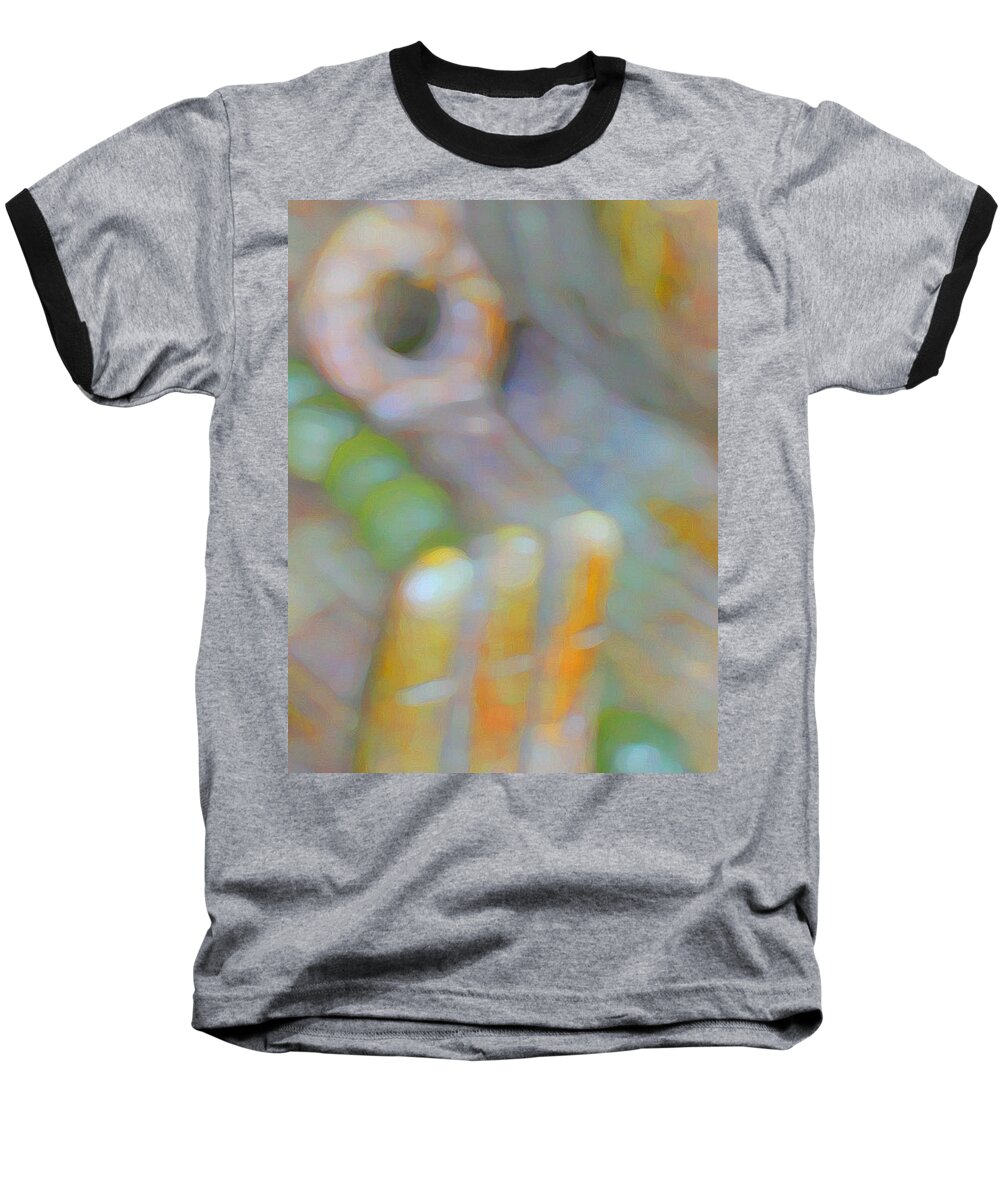 Abstract Baseball T-Shirt featuring the digital art Fearlessness by Richard Laeton