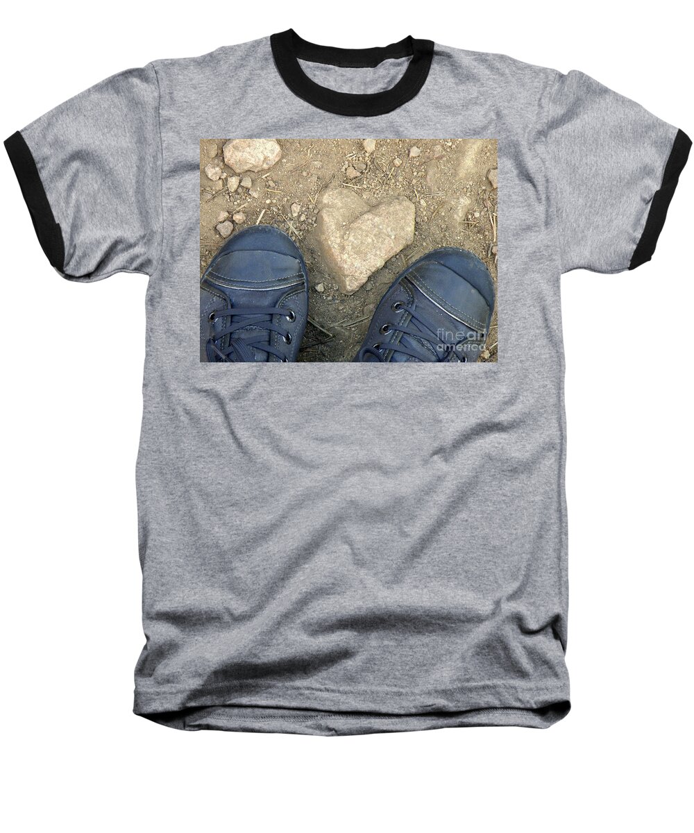 Hearts Baseball T-Shirt featuring the photograph Finding Hearts by Lainie Wrightson