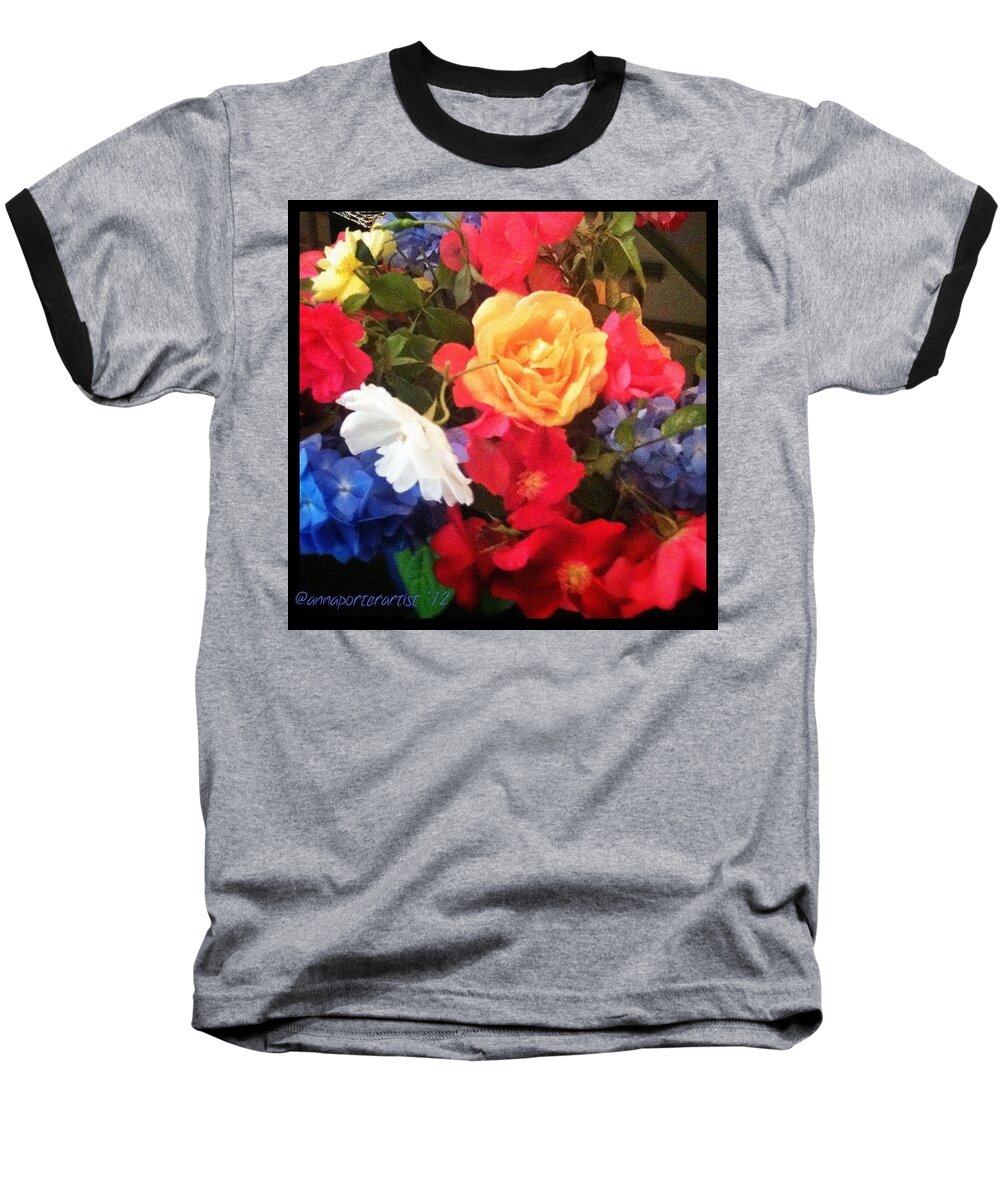 Beautiful Baseball T-Shirt featuring the photograph Flowers From My Garden #floralstyles_gf by Anna Porter