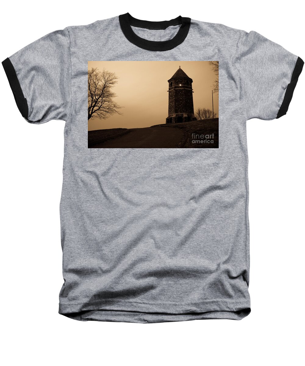 Stone Baseball T-Shirt featuring the photograph Fox Hill Tower by Kyle Lee