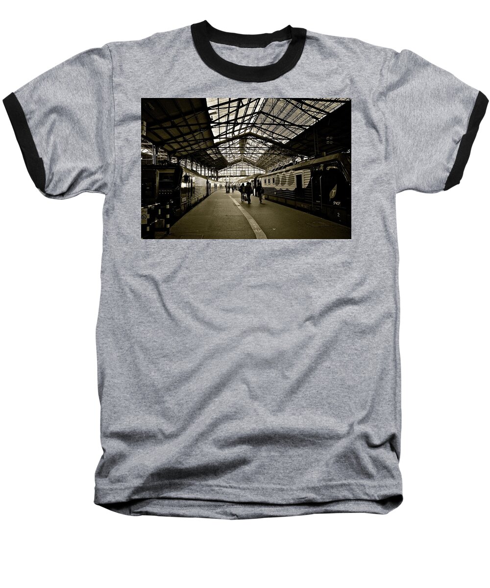 Paris Baseball T-Shirt featuring the photograph Gare de Saint Lazare by Eric Tressler