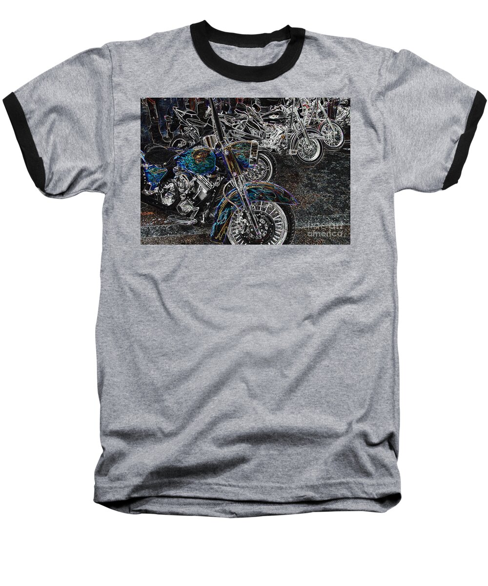 Motorcycle Baseball T-Shirt featuring the photograph Ghost Rider by Anthony Wilkening