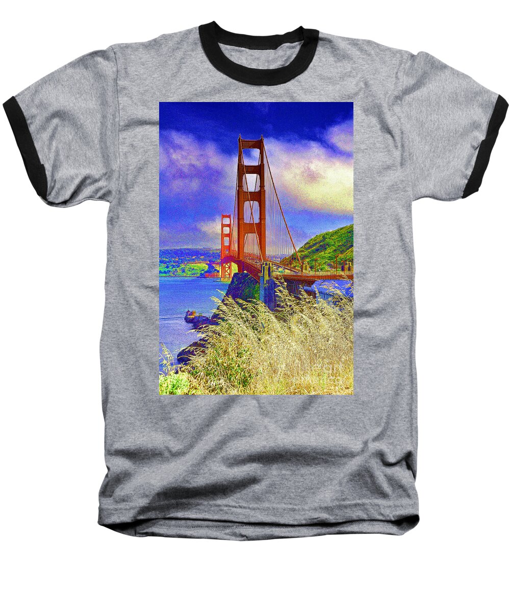 Golden Gate Bridge Baseball T-Shirt featuring the photograph Golden Gate Bridge - 6 by Mark Madere