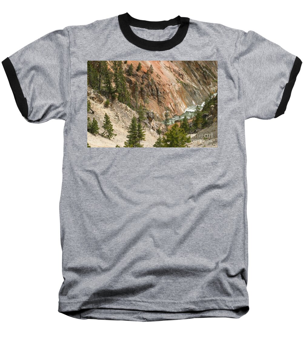 Grand Canyon Baseball T-Shirt featuring the photograph Grand Canyon and Yellowstone River by Living Color Photography Lorraine Lynch