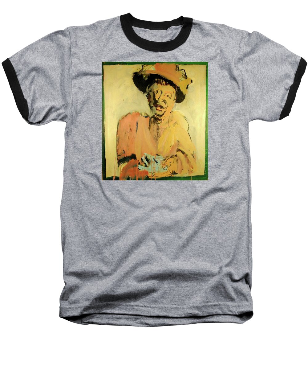 Portraits Baseball T-Shirt featuring the painting Gretchen Colnik by Les Leffingwell