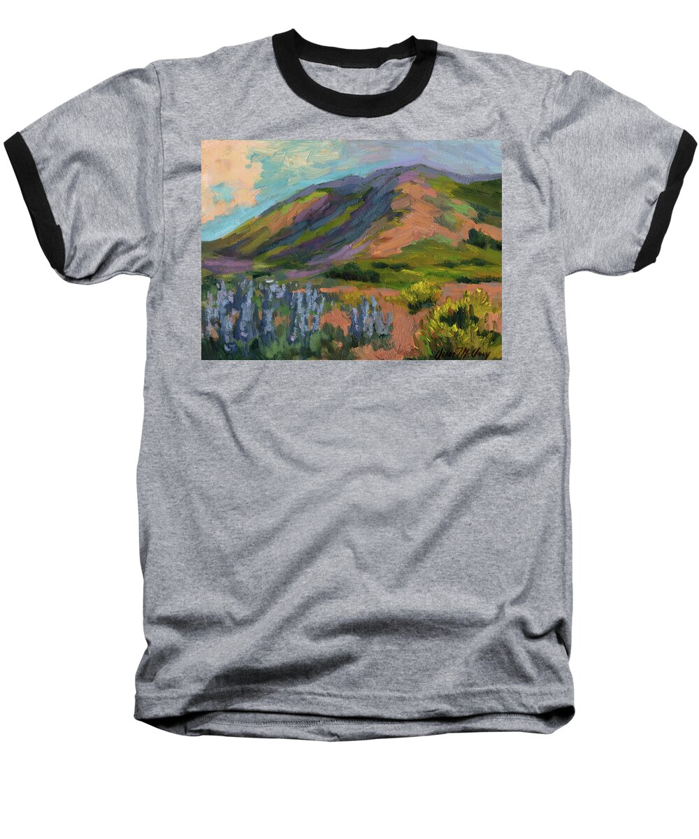 High Desert Spring Baseball T-Shirt featuring the painting High Desert Spring by Diane McClary