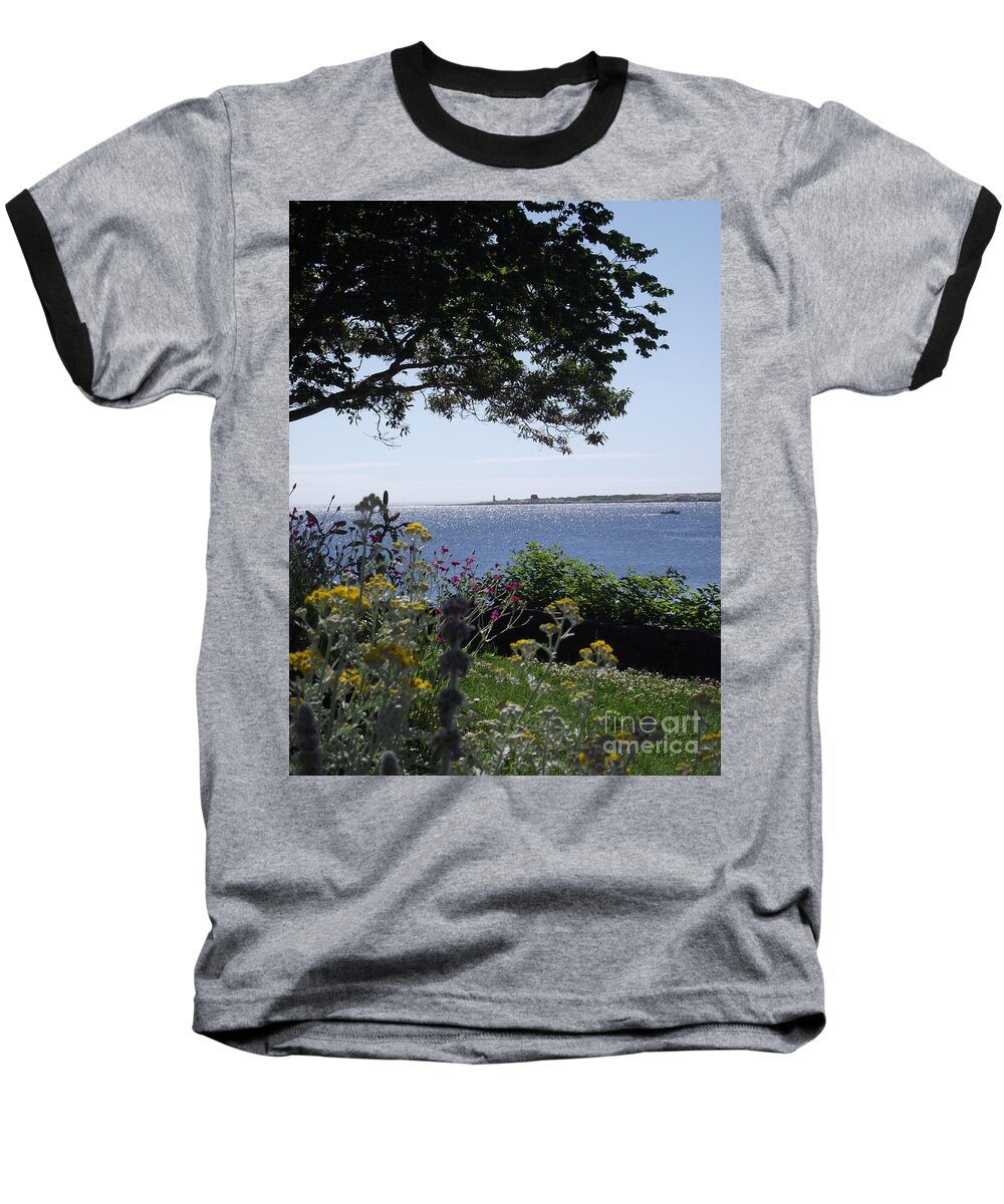 Lighthouse Baseball T-Shirt featuring the photograph Hillside Beauty by Michelle Welles