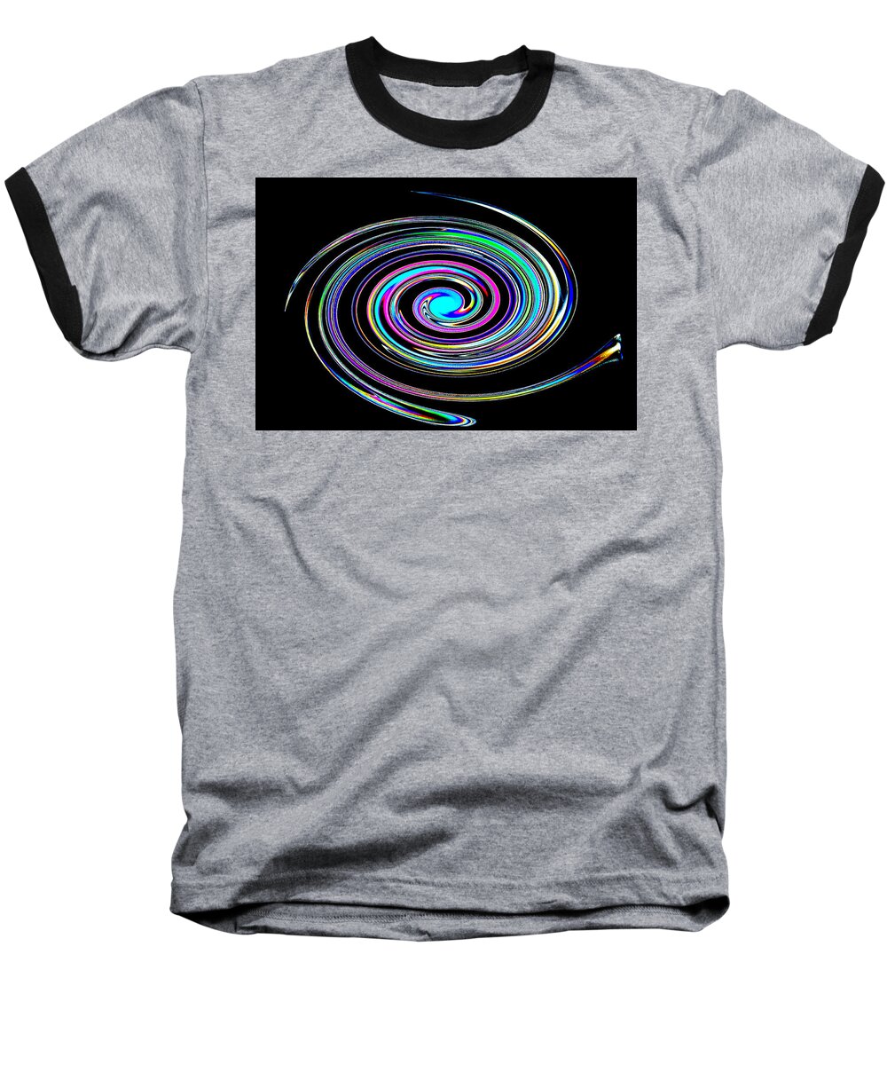 Abstract Baseball T-Shirt featuring the photograph In A Whirl by Steve Purnell