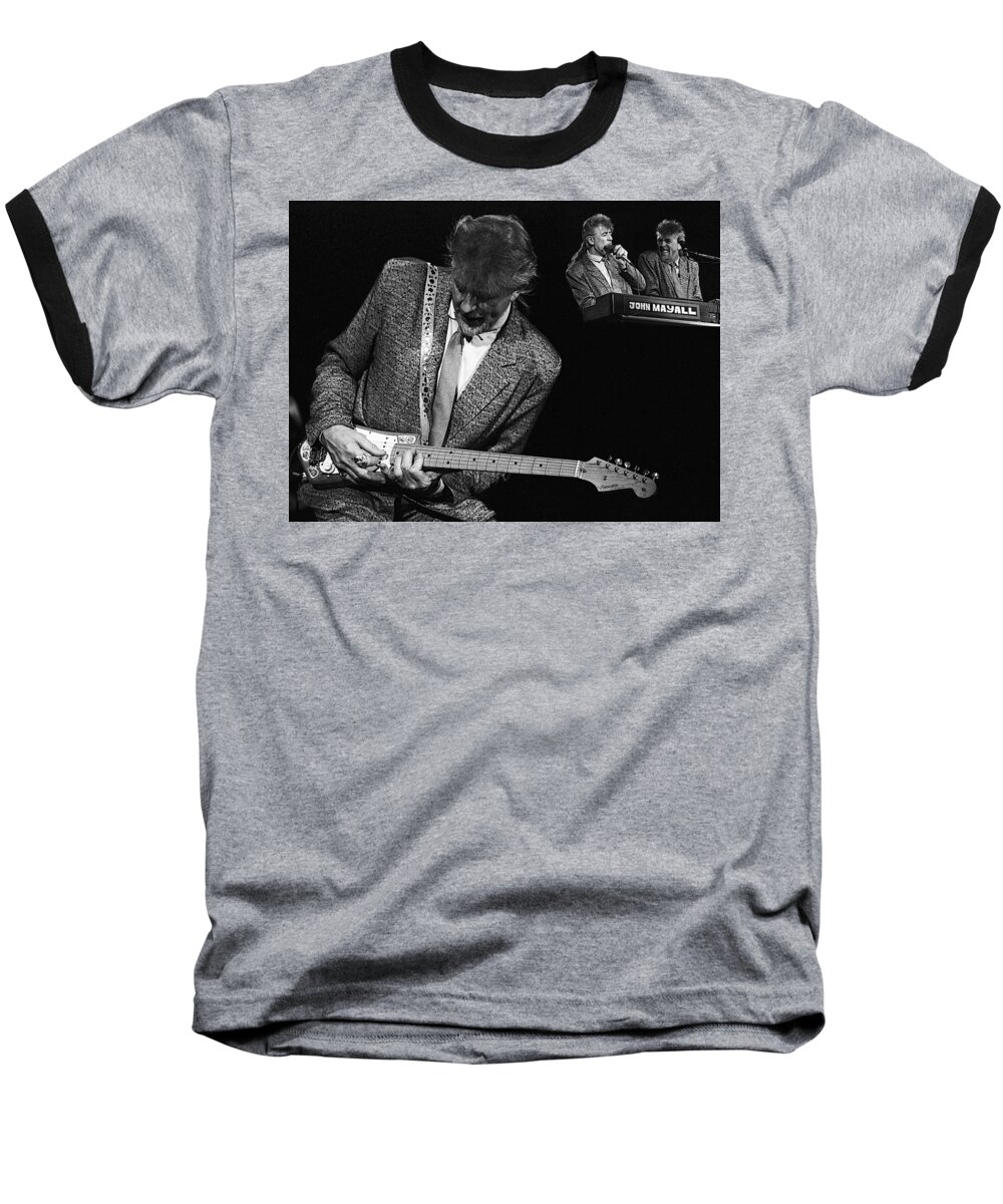 John Mayall Baseball T-Shirt featuring the photograph John Mayall by Dragan Kudjerski