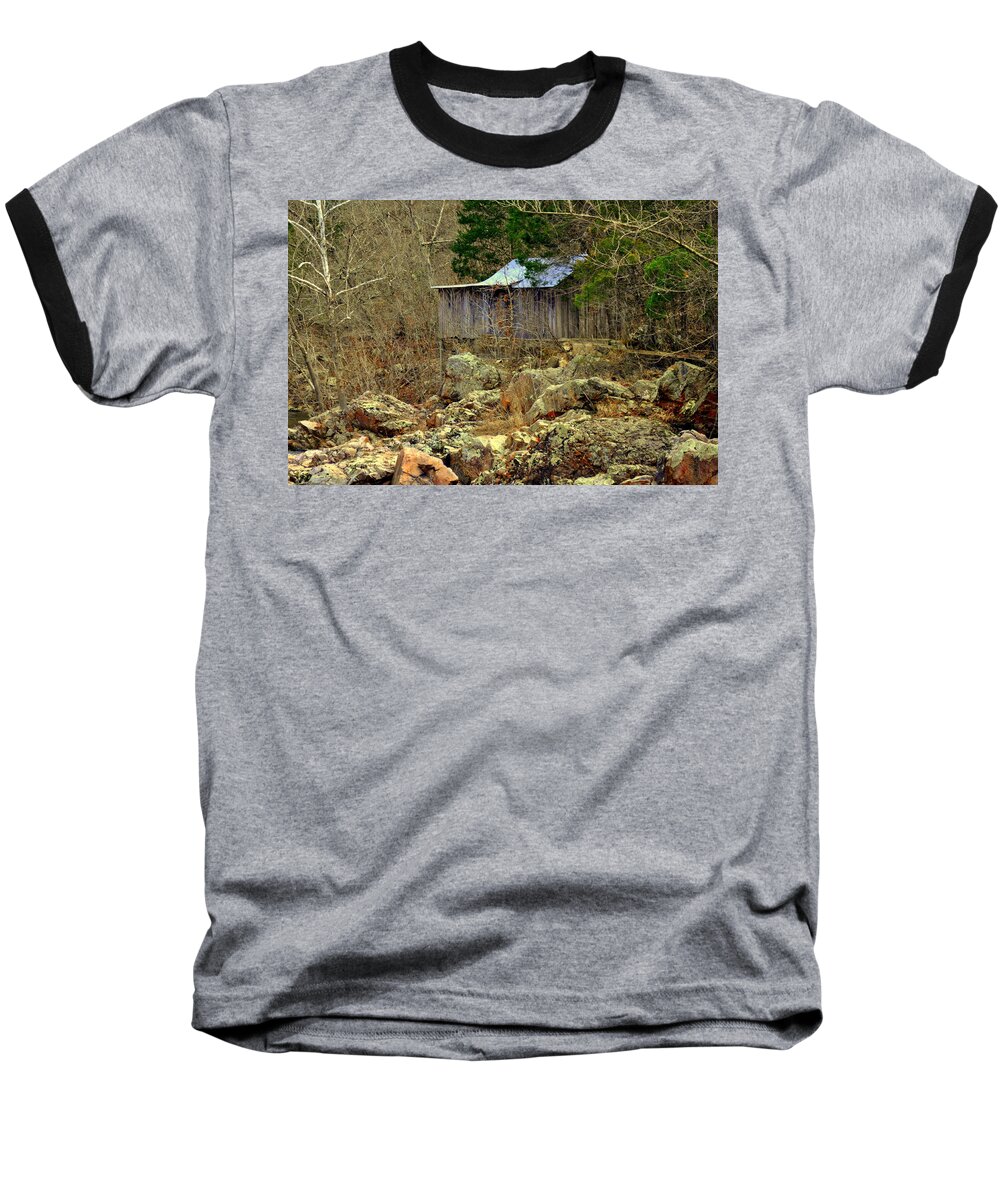 Mill Baseball T-Shirt featuring the photograph Klepzig Mill by Marty Koch