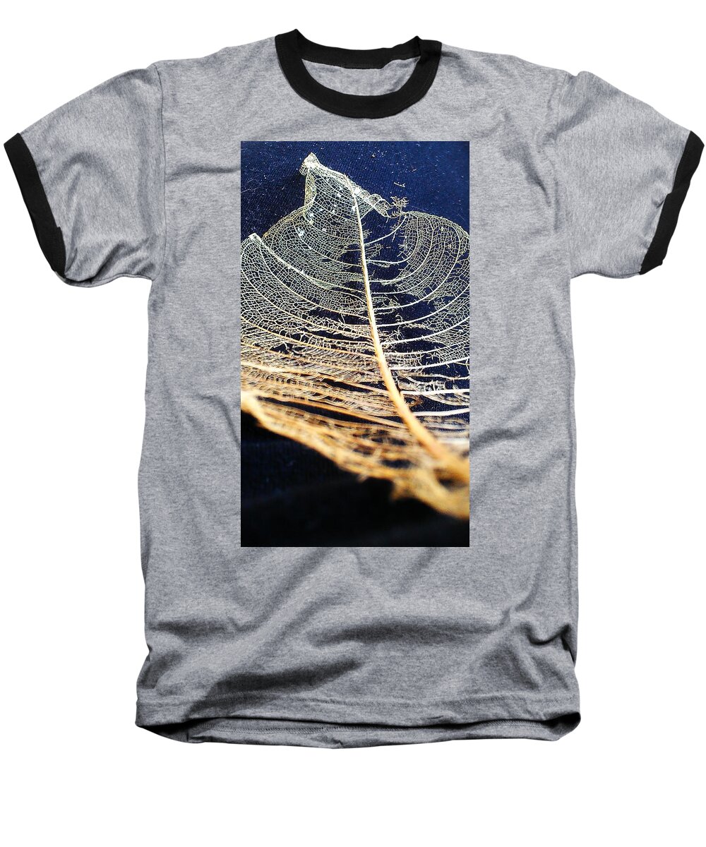  Fine Art America Baseball T-Shirt featuring the photograph Lace Leaf 4 by Jennifer Bright Burr