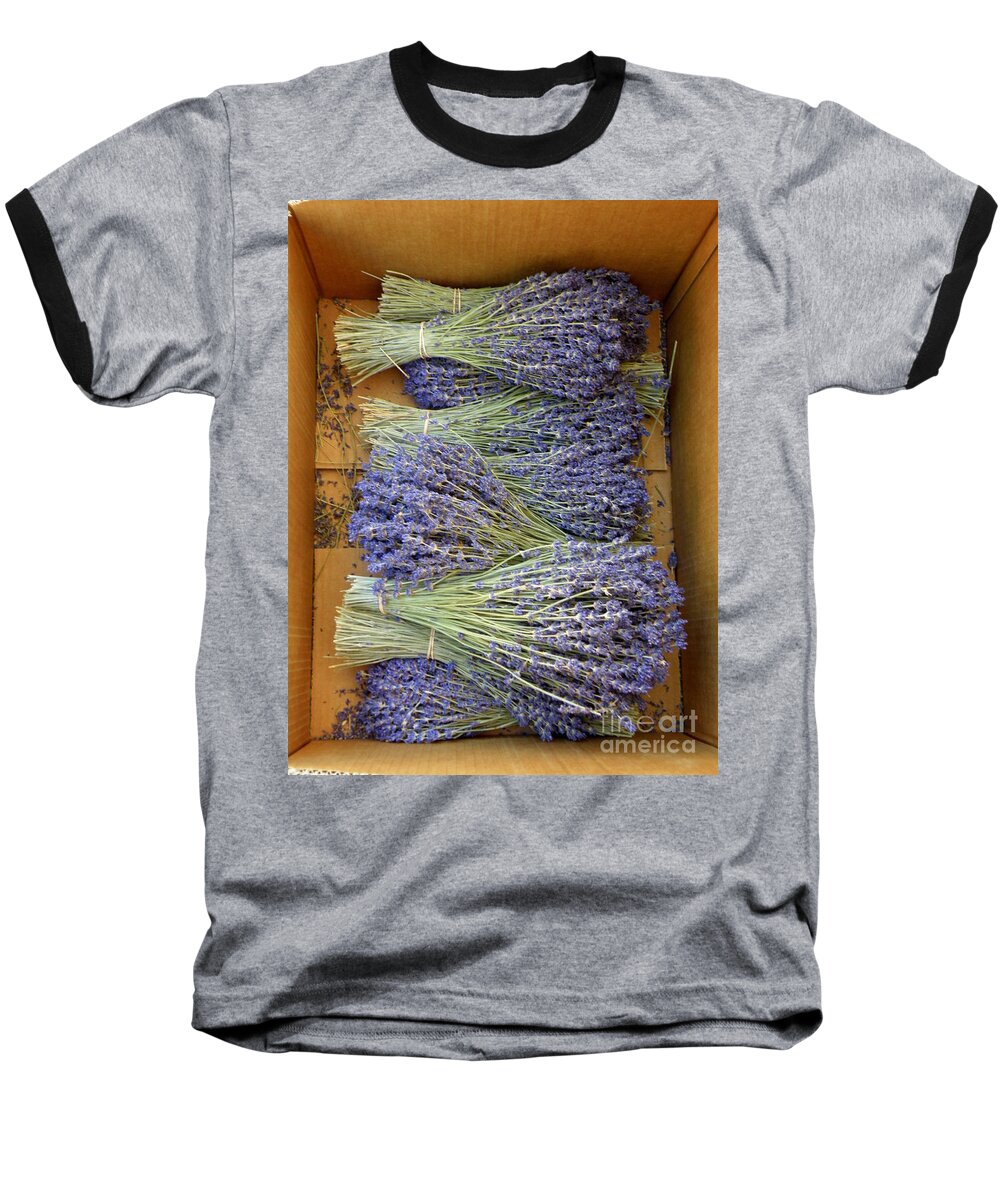 Lavender Baseball T-Shirt featuring the photograph Lavender Bundles by Lainie Wrightson