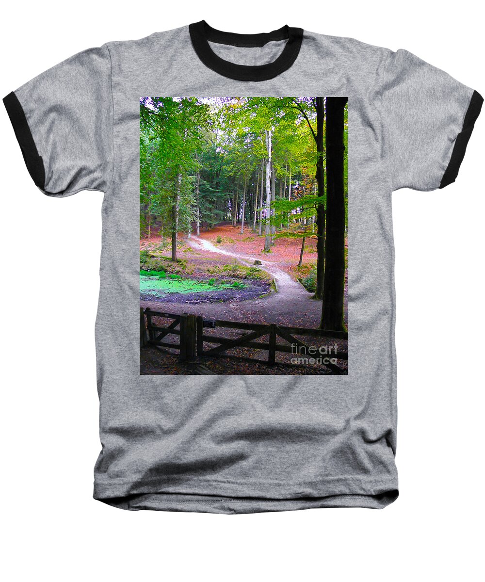 Tree Baseball T-Shirt featuring the photograph Lets take a walk by Go Van Kampen