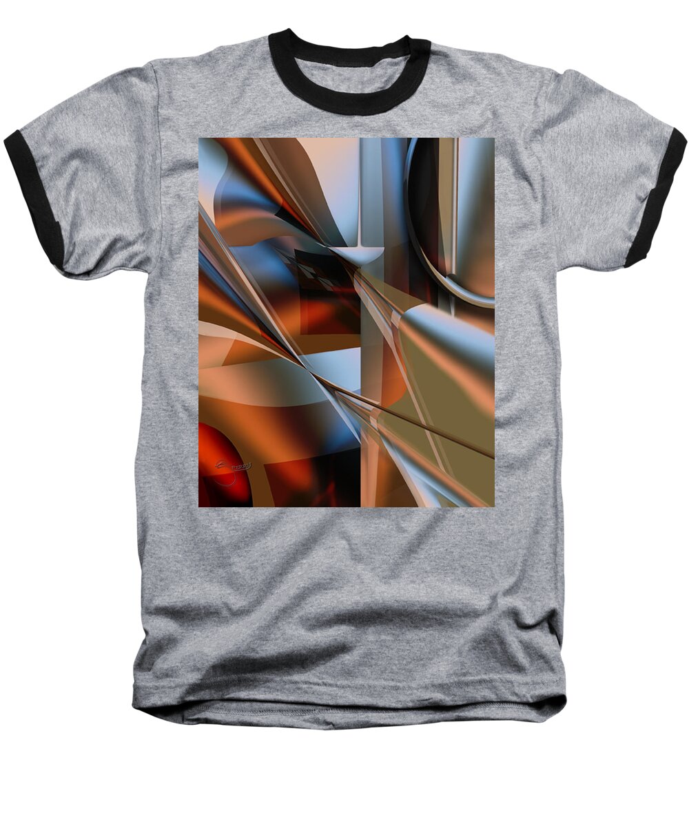 Lordlike Baseball T-Shirt featuring the digital art Lordlike by Steve Sperry