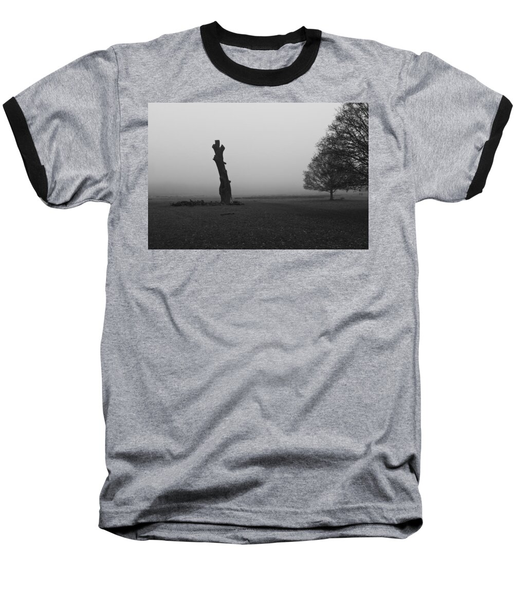 Richmond Park Baseball T-Shirt featuring the photograph Naked Tree by Maj Seda