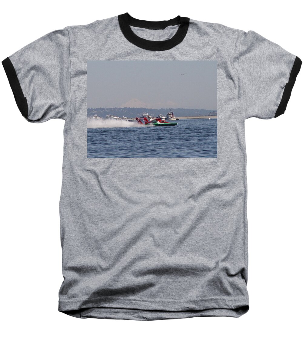 Hydroplane Baseball T-Shirt featuring the photograph Oh Boy Oberto by Michael Merry