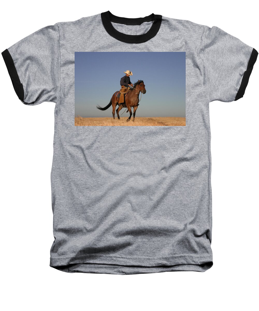 Cowboy Baseball T-Shirt featuring the photograph Ol Chilly Pepper by Diane Bohna