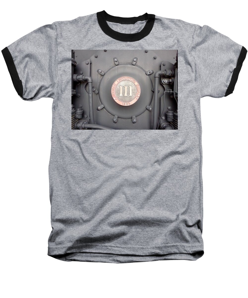 Train Baseball T-Shirt featuring the photograph One Eleven by Stacy C Bottoms