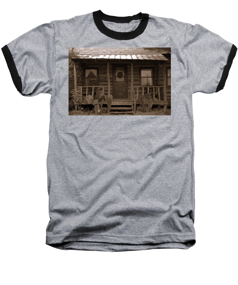 Pattys Porch Baseball T-Shirt featuring the photograph Pattys Porch by Edward Smith