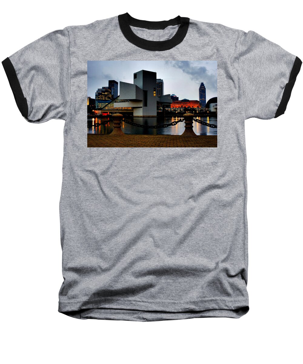 Cleveland Baseball T-Shirt featuring the photograph Rock and Roll by Michelle Joseph-Long